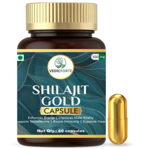 VedicForte Shilajit Gold Capsules – 60 Caps for natural energy and stamina